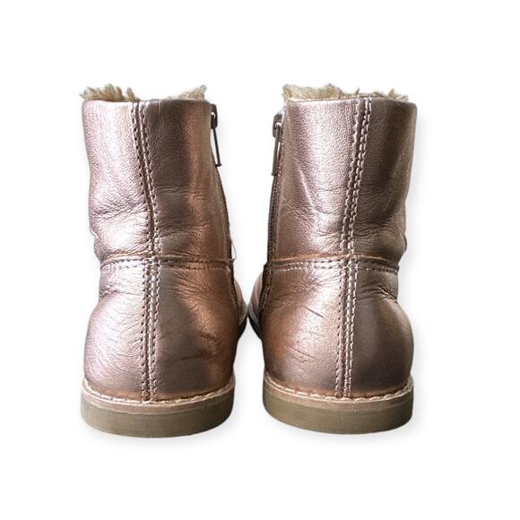 Old Soles Pink Gold Starling Leather Ankle Boots, Size 25 EU, 9 US - Picture 4 of 12